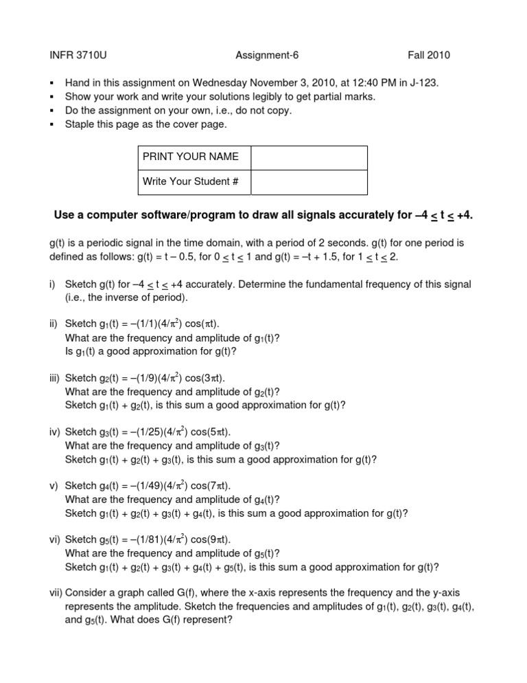 Assignment 6 | PDF