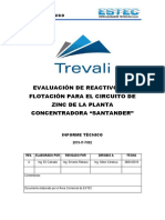 Informe de Pruebas Flotación ESTEC