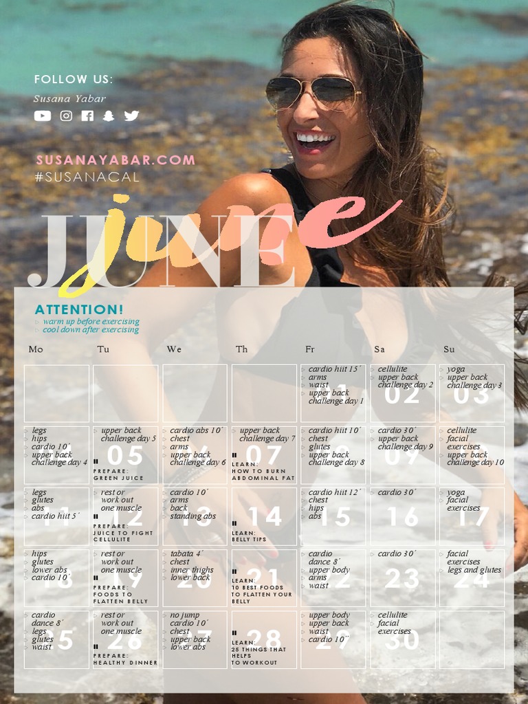 June Workout | PDF | Aerobic Exercise | Abdomen