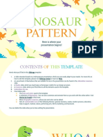 Dinosaur Pattern by Slidesgo