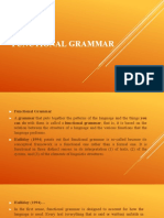 Functional Grammar