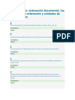 Cuestionario Ordenación Documental Los Sistemas de Ordenación y Unidades 3