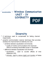 EC8562 - Wireless Communication Unit - Iv Diversity