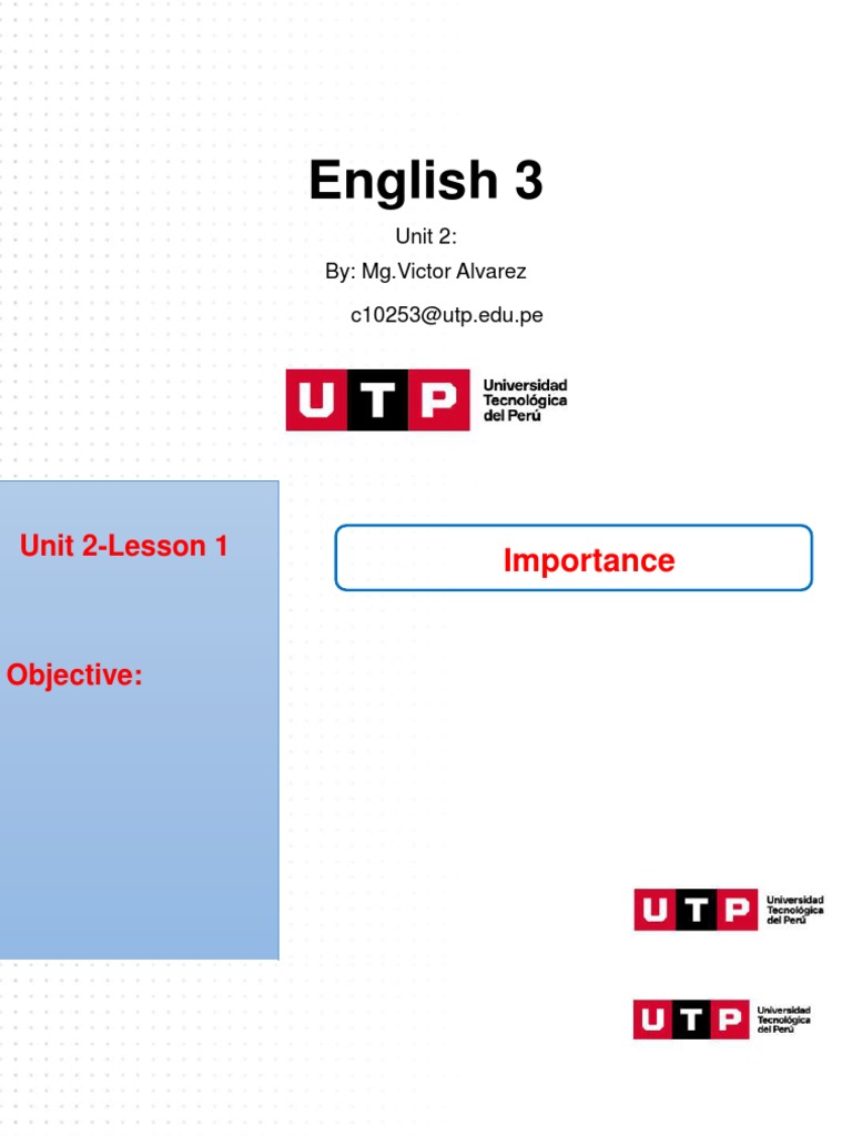 English 3 Unit 2 Lesson Overview | PDF