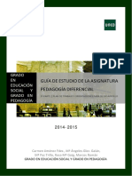 Guia de Estudio PEDAGOGIA DIFERENCIAL 2014 2015 PDF