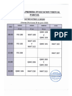 Cronograma de Evaluaciones PP