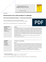 Medicina Legal: Determinación de La Edad Mediante La Radiología