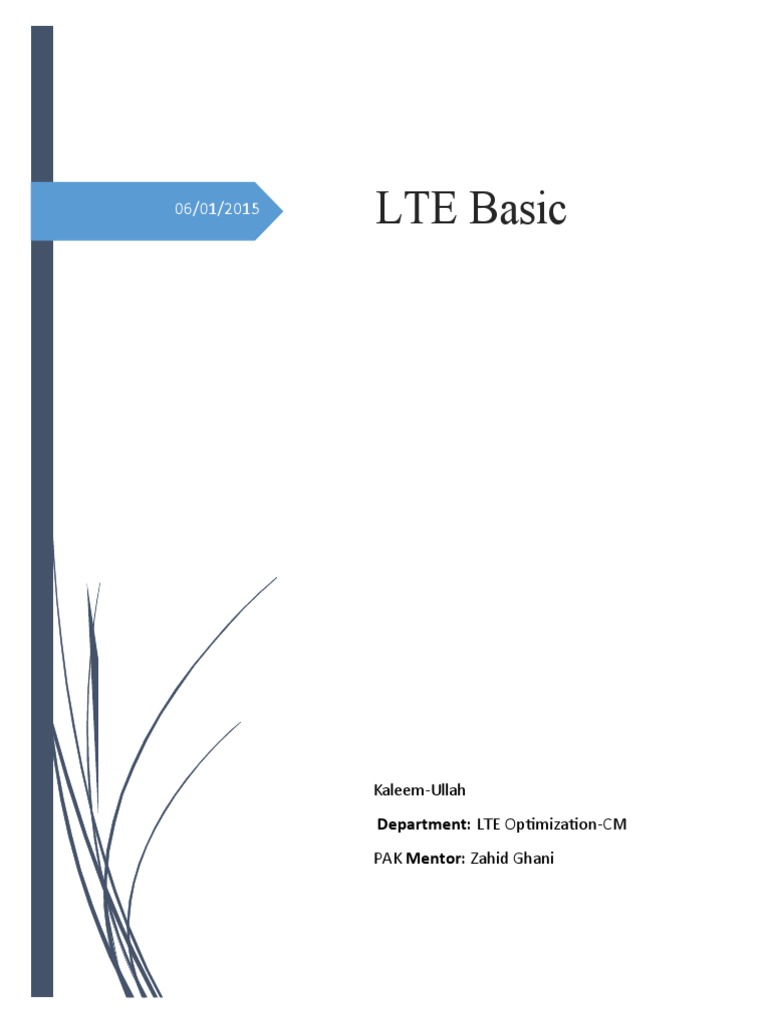 Lte Basics Pdf Orthogonal Frequency Division Multiplexing Mimo