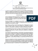 Cali Decreto 0161 - Por El Cual Se Crea El Comite de Urgencias de Santiago de Cali y Se Dictan Otras Disposiciones CRUE