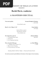 Rachel Davis, Conductor: A Masters Recital