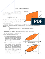 Area Between Curves PDF