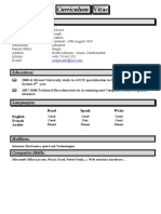 Curriculum Vitae: General Information