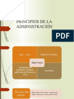 Principios de La Administración