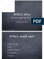 HTML 5 Intro