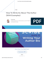 How To Write An Author Bio & Why (With Examples)
