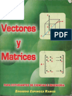 Vectores y Matrices - Eduardo Espinoza Ramos PDF