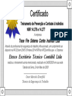 Certificado Incendio