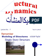 Modeling of Single and Multi-Story Structures as Single and Multi Degree of Freedom Systems