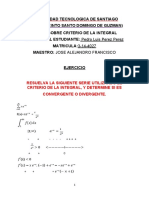 Tarea Criterio de La Integral. Calculo 111