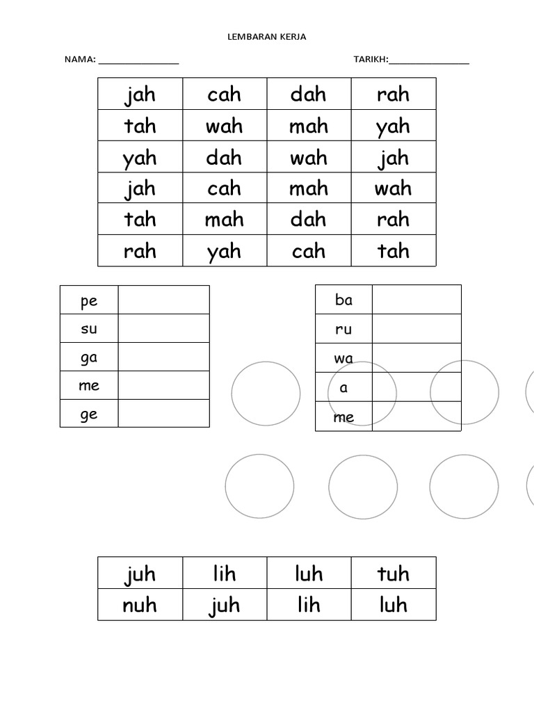 5.suku Kata Tertutup Akhiran H, L & K | PDF