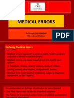 Medical Errors: Dr. Hisham Abid Aldabbagh Msc. Internal Medicine