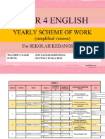 Year 4 English: Yearly Scheme of Work