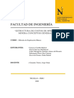 Estructura de costos mineros