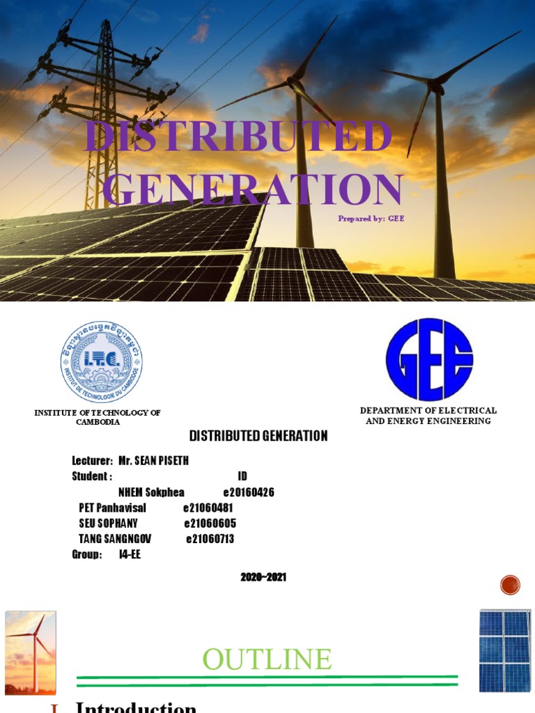 Distributed Generation: Prepared By: GEE | PDF | Photovoltaics ...