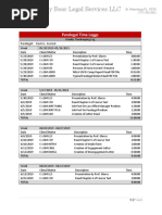 Legal office records table organizing document and matter information