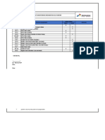 List Monitoring Preparation Oil Purifier: ( - ) Spv. Electrical CEP Date: Note