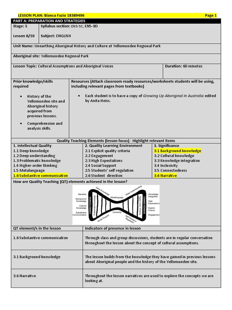 2h2019 Lessonplan | PDF | Lesson Plan | Knowledge