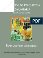 Cuadernos de Psiquiatría Comunitaria (Vol. 11, #2, 2012) - TDHA - Una Visión Multidisciplinar