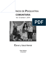 Cuadernos de Psiquiatría Comunitaria (Vol. 12, #1, 2014) - Cárcel y Salud Mental