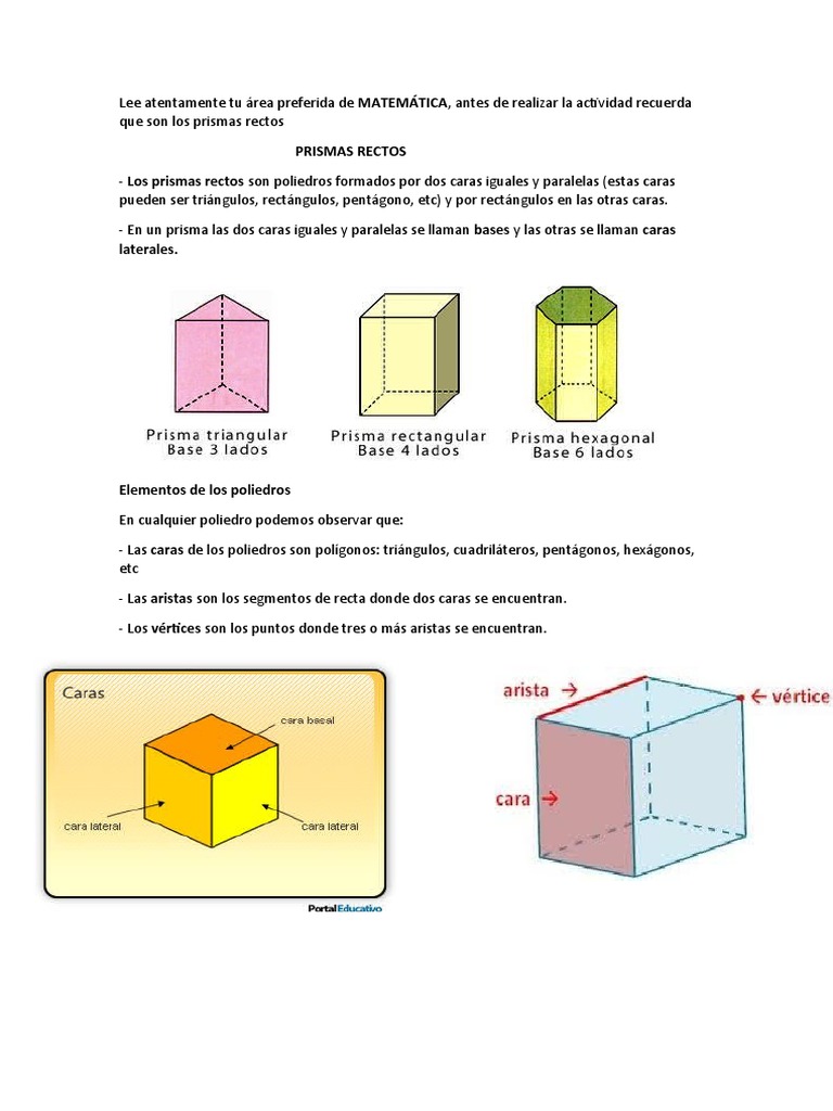 Prismas Rectos | PDF