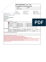 Pre-sale investigation for plasticizing parts