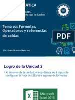 Formulas Operadores y Referencias en Excel