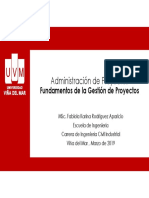 Fundamentos de La Administración de Proyectos