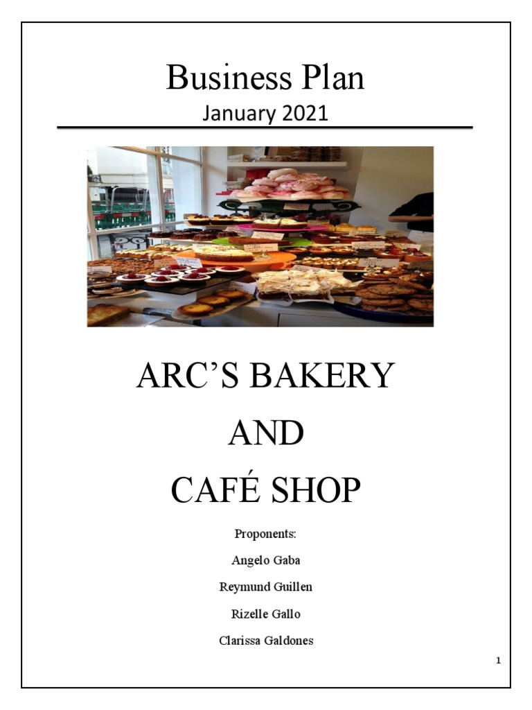 bakery business plan pdf india