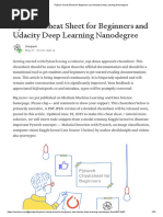 Pytorch Cheat Sheet for Beginners and Udacity Deep Learning Nanodegree