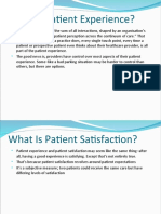 What Is Patient Experience?