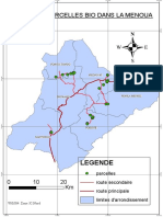 Organic Farmland Map Menoua Region Cameroon