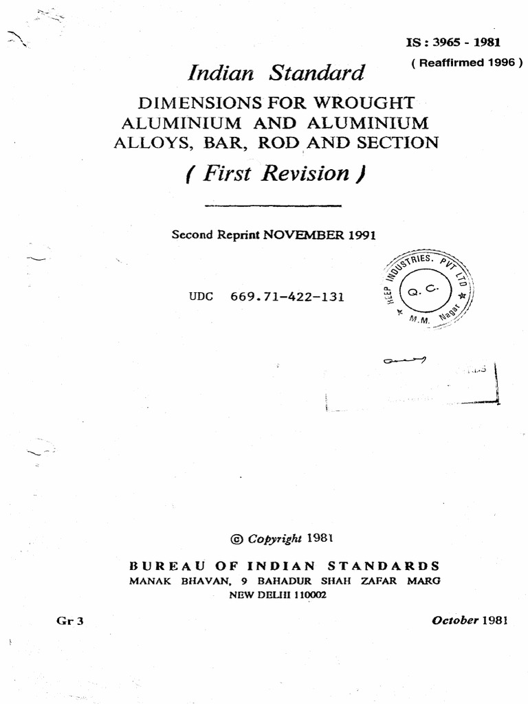 Is 3965 PDF | PDF | Engineering Tolerance | Angle