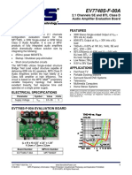 EV7748S-F-00A: 2.1 Channels SE and BTL Class D Audio Amplifier Evaluation Board