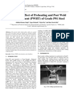 A Study On Effect of Preheating and Post Weld Heat Treatment (PWHT) of Grade P91 Steel