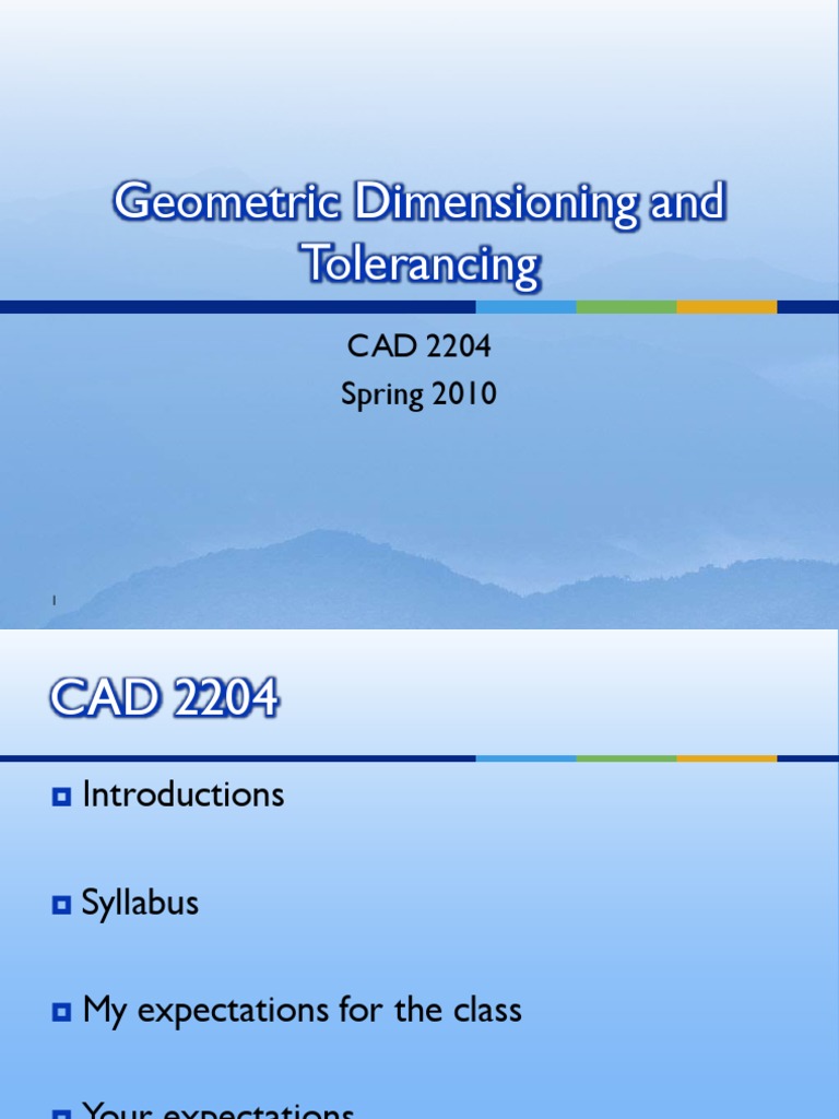 Geometric Dimensioning and Tolerancing - IVCC PDF | PDF | Engineering ...