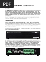 TOA NX-100 Network Audio - White Paper