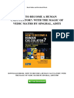 How To Become A Human Calculator With The Magic of Vedic Maths by Singhal Aditi 1 PDF