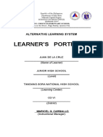 Learner'S Portfolio: Alternative Learning System