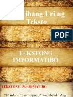 Iba't Ibang Uri NG Teksto