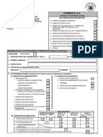 Formato - A4 A.S. de Modificación de Información Declarada